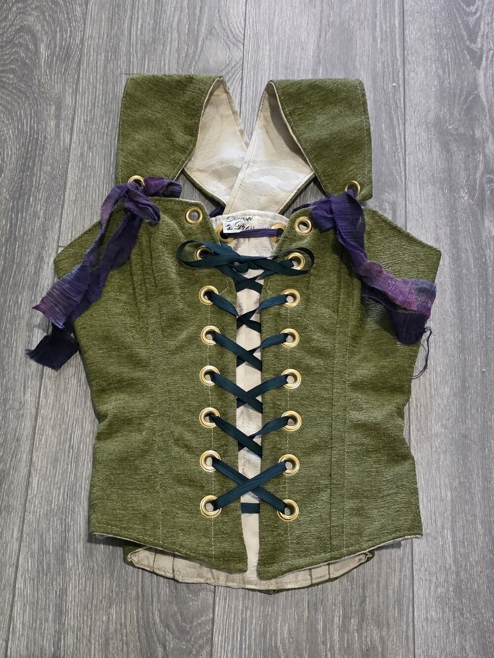 Damsel in this Dress Olive Green Petite Aurora Corset